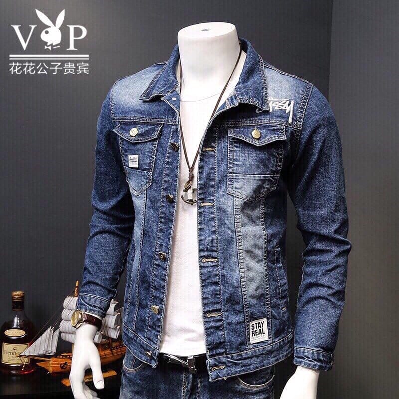 ÁO KHOÁC JEANS NAM STAY REAL TINH TẾ