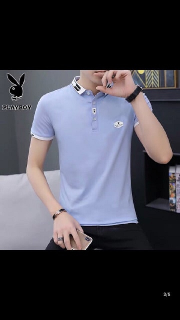ÁO THUN NAM CHẤM ĐEN VIỀN CỔ THANH LỊCH