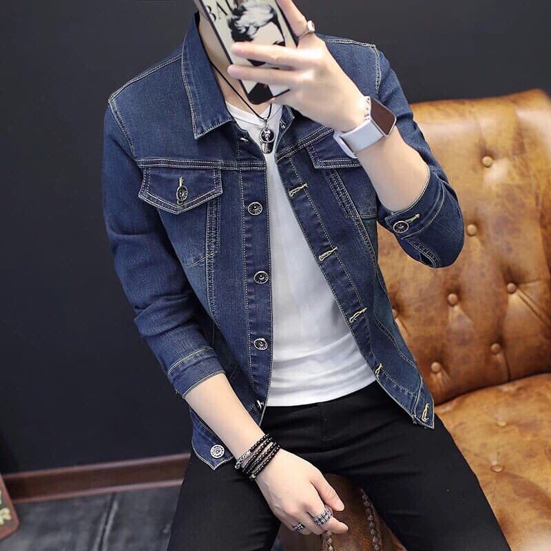 ÁO KHOÁC JEANS NAM ĐƠN GIẢN NAM TÍNH HOT