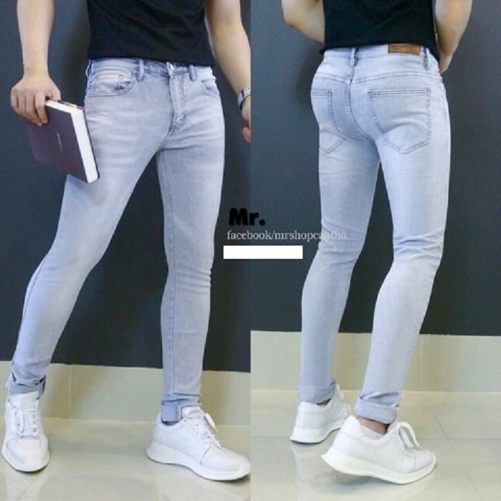 QUẦN JEANS NAM TRƠN CO GIÃN CAO CẤP