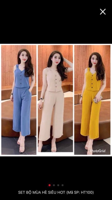 ĐỒ BỘ NỮ KẾT NÚT THỜI TRANG
