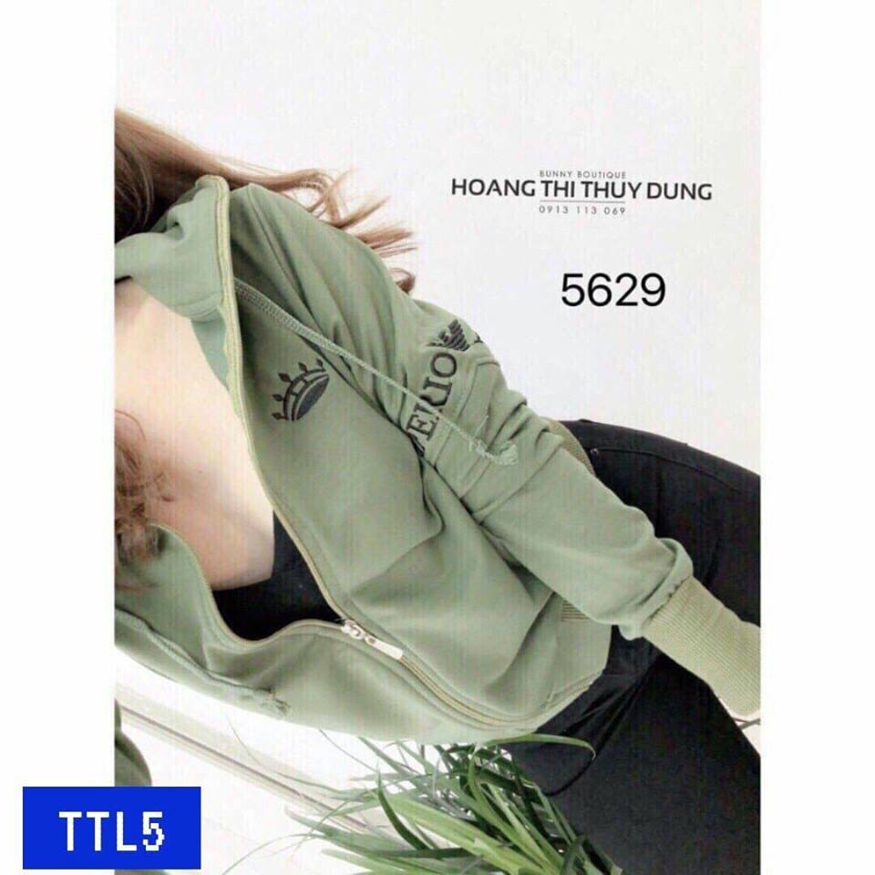 ÁO KHOÁC THUN NỮ ĐẸP DÀI TAY CHỐNG NẮNG CÓ MŨ IN HÌNH VƯƠNG MIỆN