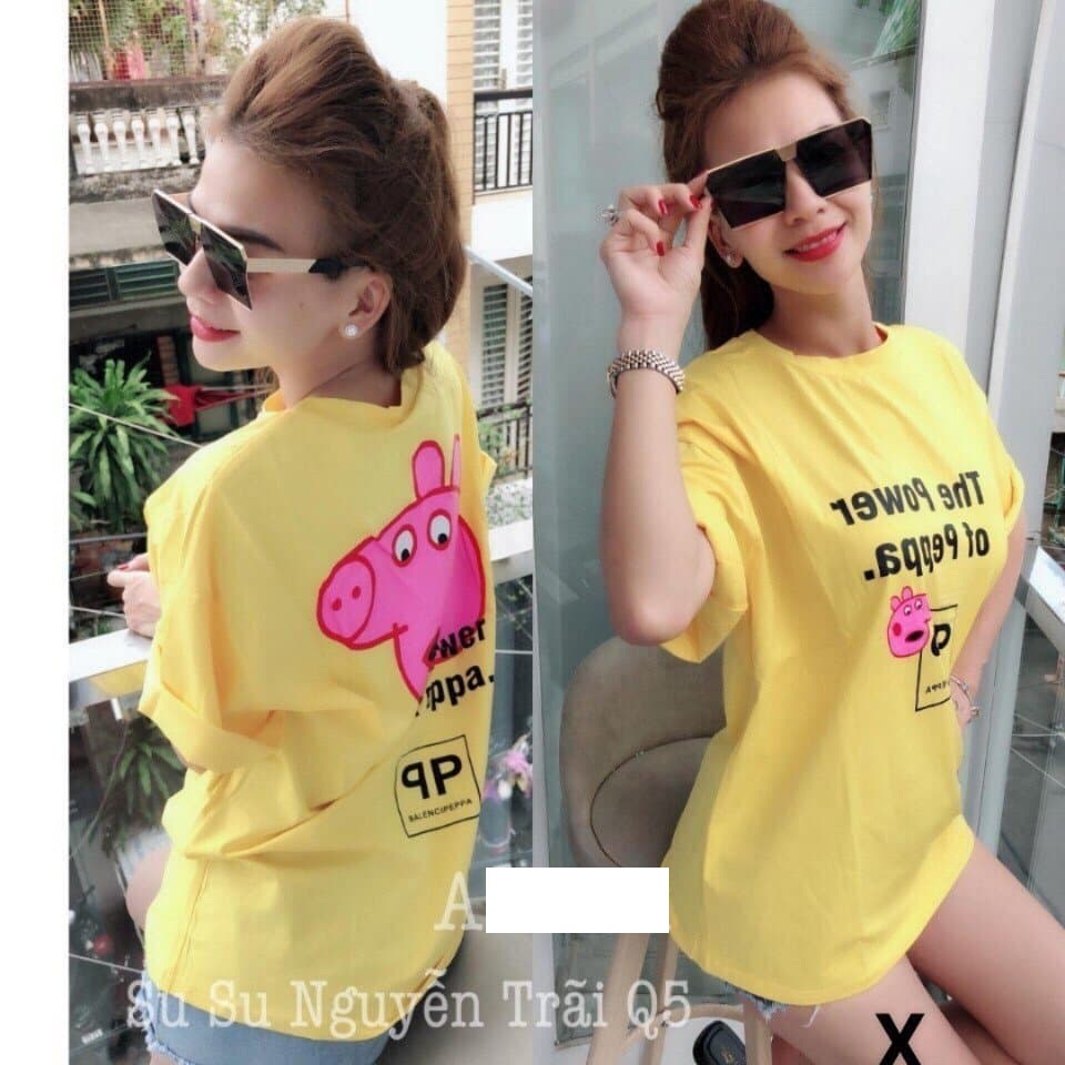 ÁO THUN NỮ ĐẸP IN HÌNH MẶT HEO DỄ THƯƠNG