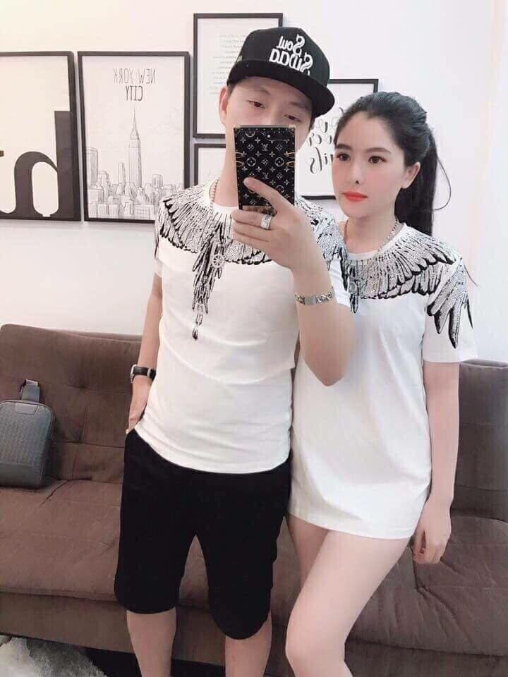 Áo thun cặp họa tiết đại bàng