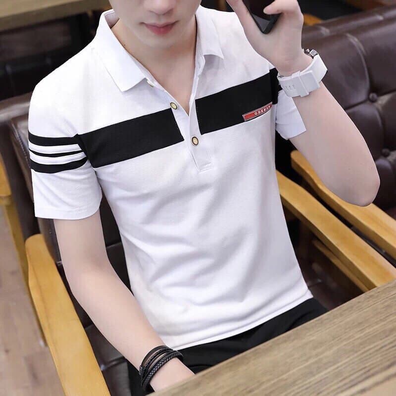 ÁO THUN NAM CỔ BẺ THỜI TRANG