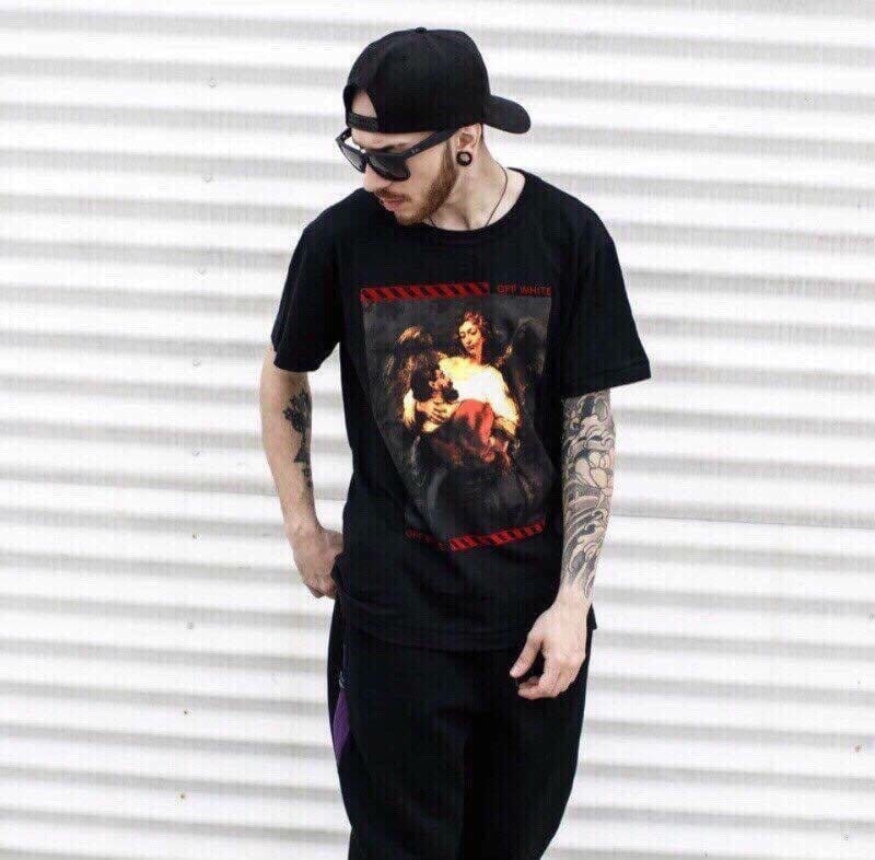 Áo thun in hình hai mặt Street fashion