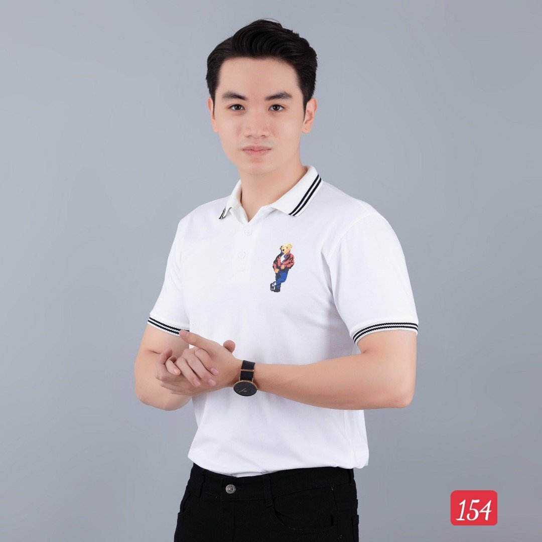 ÁO THUN NAM HỌA TIẾT SÓI THÊU HOẠT HÌNH