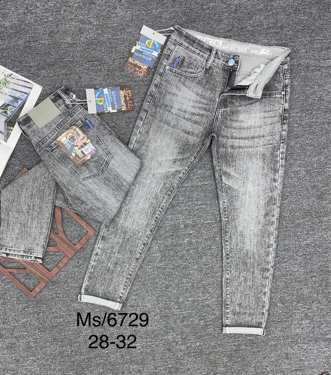 QUẦN JEANS NAM NHẤN LAI MÀU CÁ TÍNH